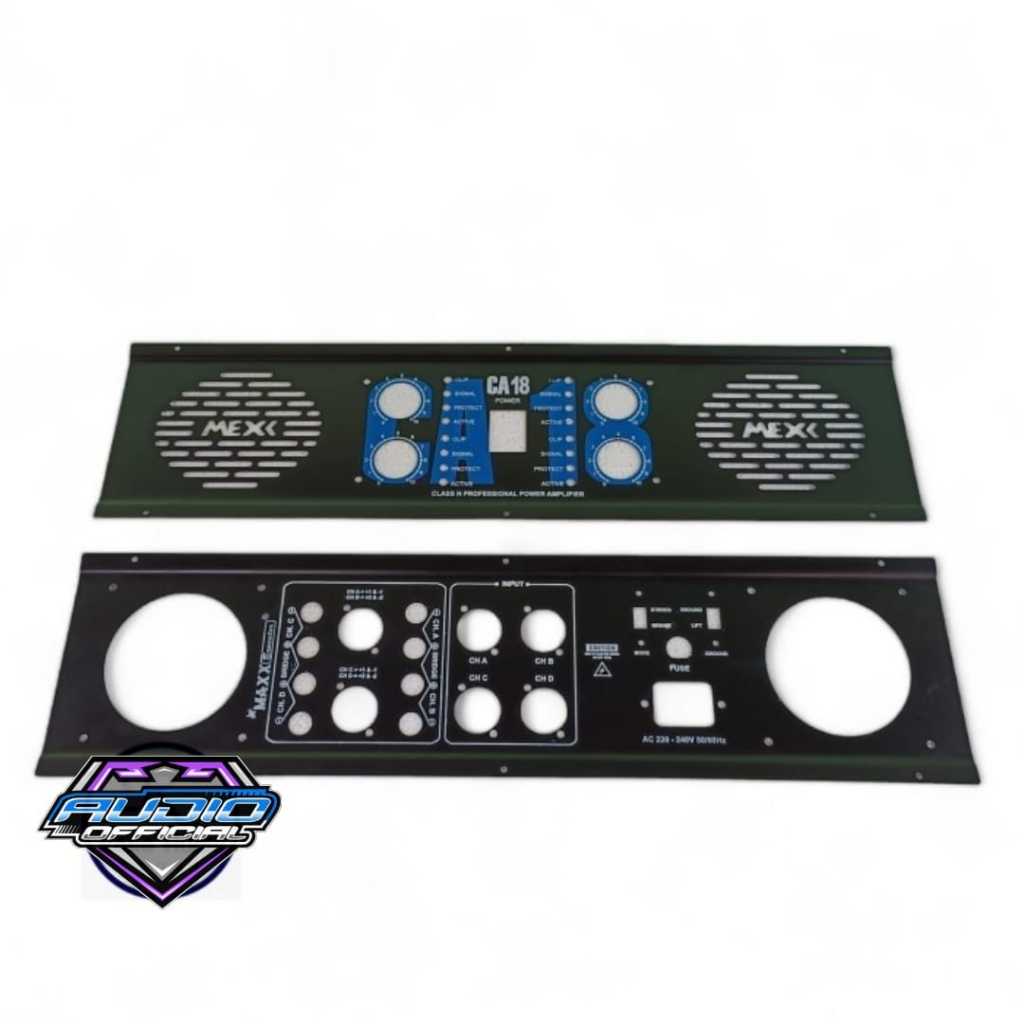 Panel Plat CA18 / Plat CA 18 4Channel Panel Depan Belakang Power Amplifier Stereo