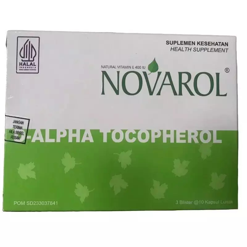 NOVAROL Isi 30 Kapsul - Vitamin E 400 IU - Kesehatan Kulit