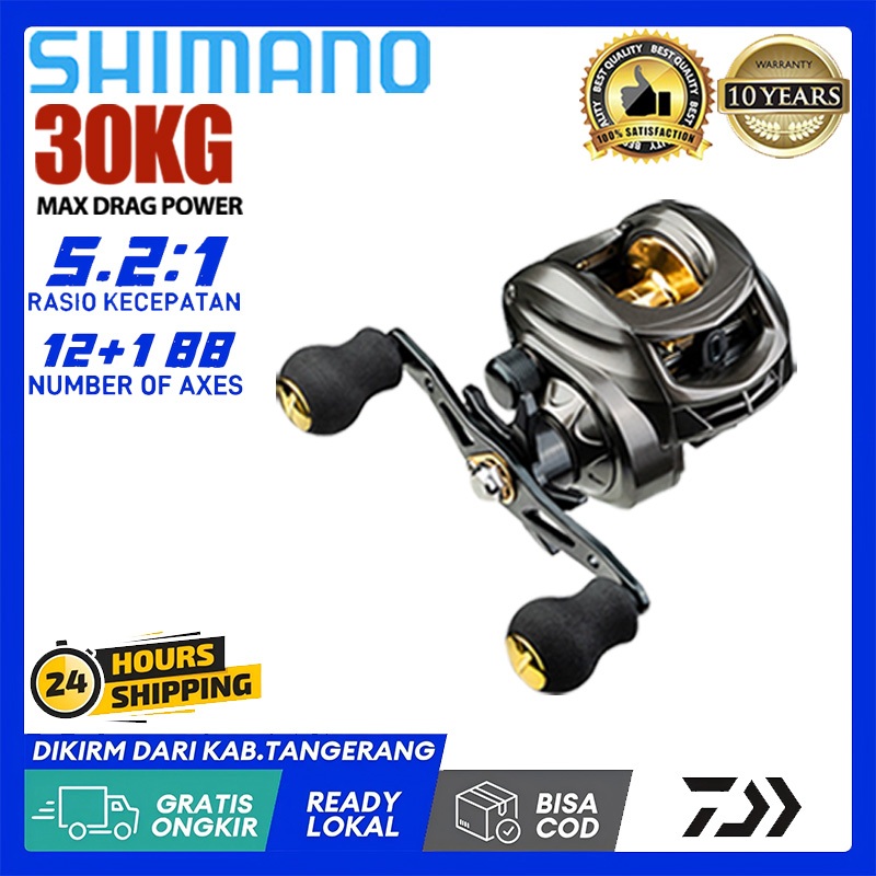 SHIMANO sea Fishing Reel  Set Pancing BC Reel 7.2:1 Metal Fishing Reel Max Drag 8kg Fishing Tackle