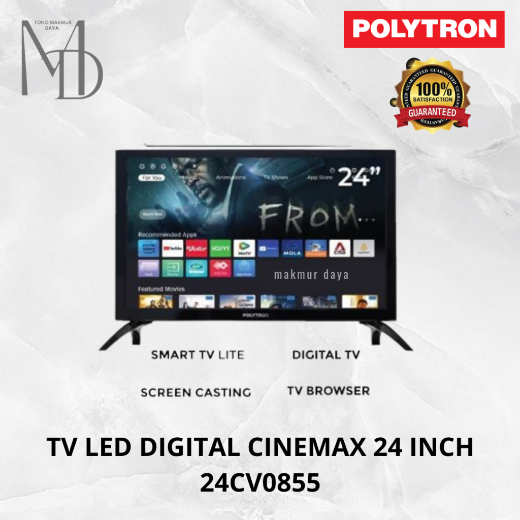 Polytron LED Smart TV 24 Inch PLD 24CV1869 / PLD-24CV1869 ORIGINAL