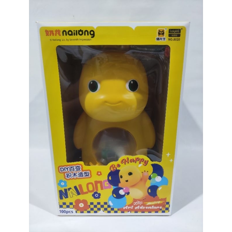 Mainan Celengan Balok Nailong Nai Long Dino Kuning Blocks