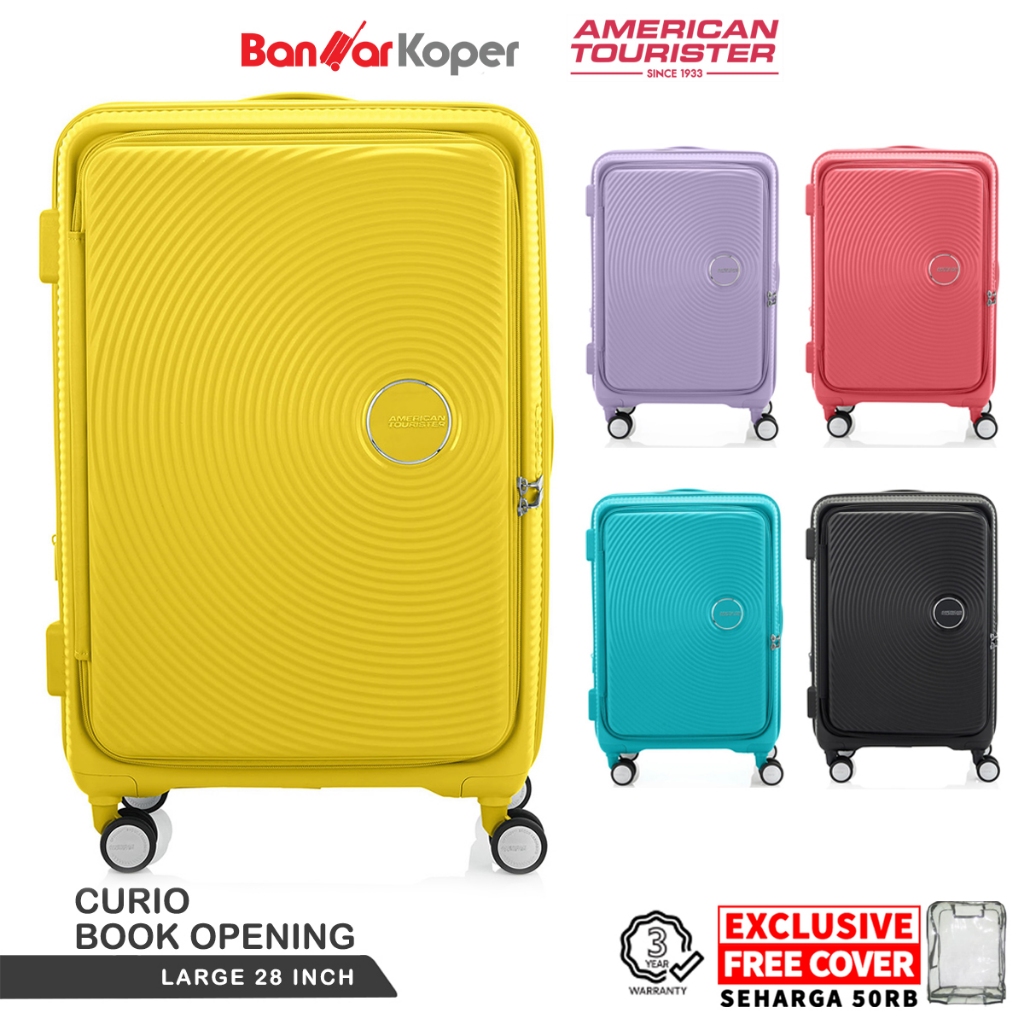American Tourister Curio Koper 28 Inch Hardcase PP Anti Pecah Frontload TSA
