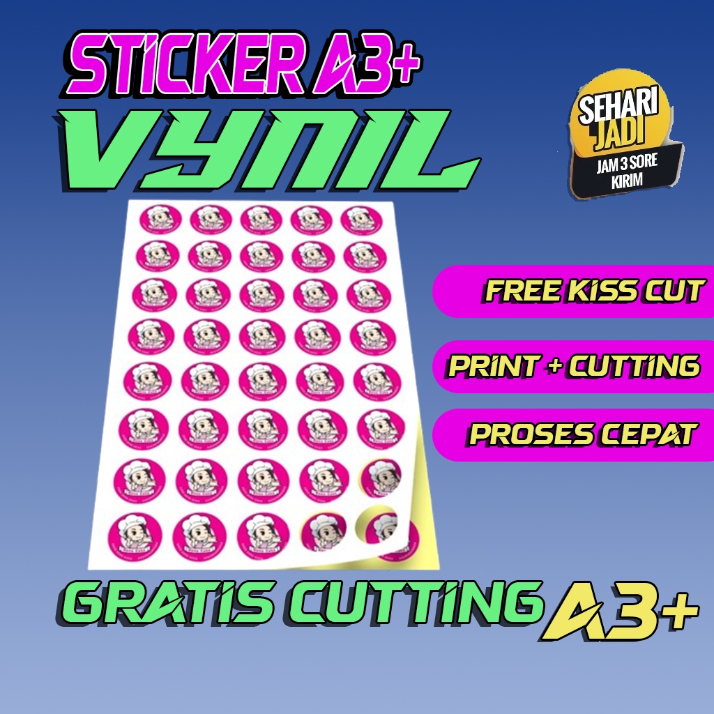 

CETAK STIKER VYNIL | CETAK STIKER LABEL KEMASAN / LABEL USAHA MAKANAN /