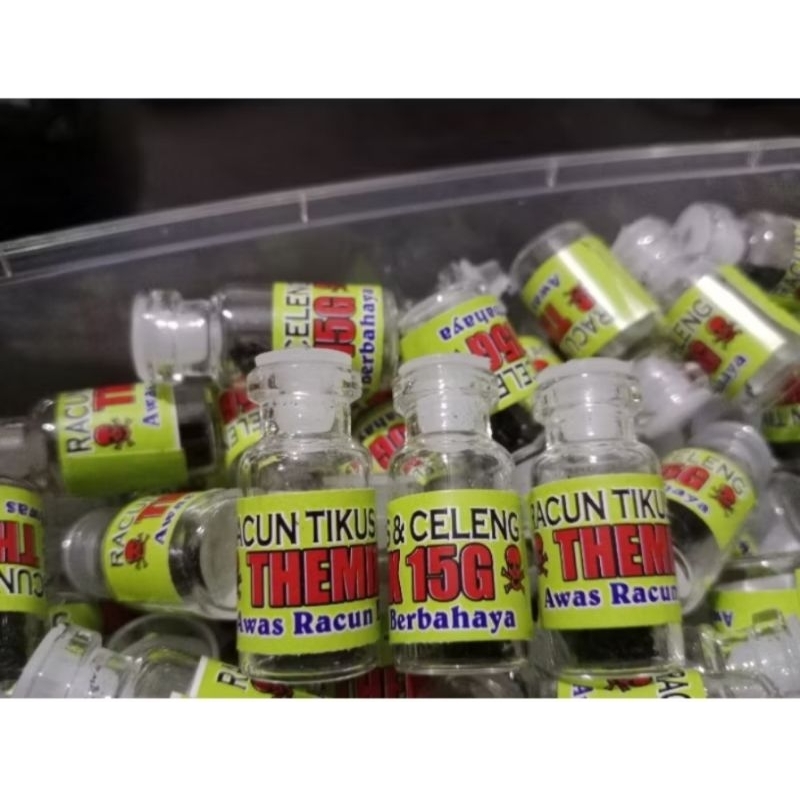 TEMIX botol kaca racun tikus & celeng