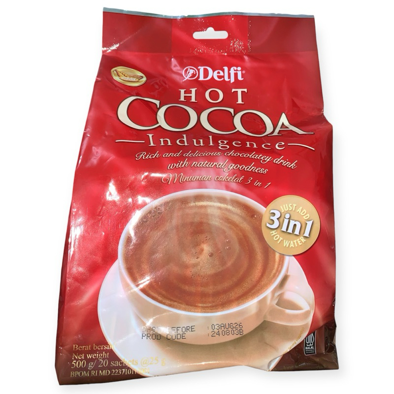 

DELFI HOT COCOA INDULGENCE (500g / 20 sachet @25g)