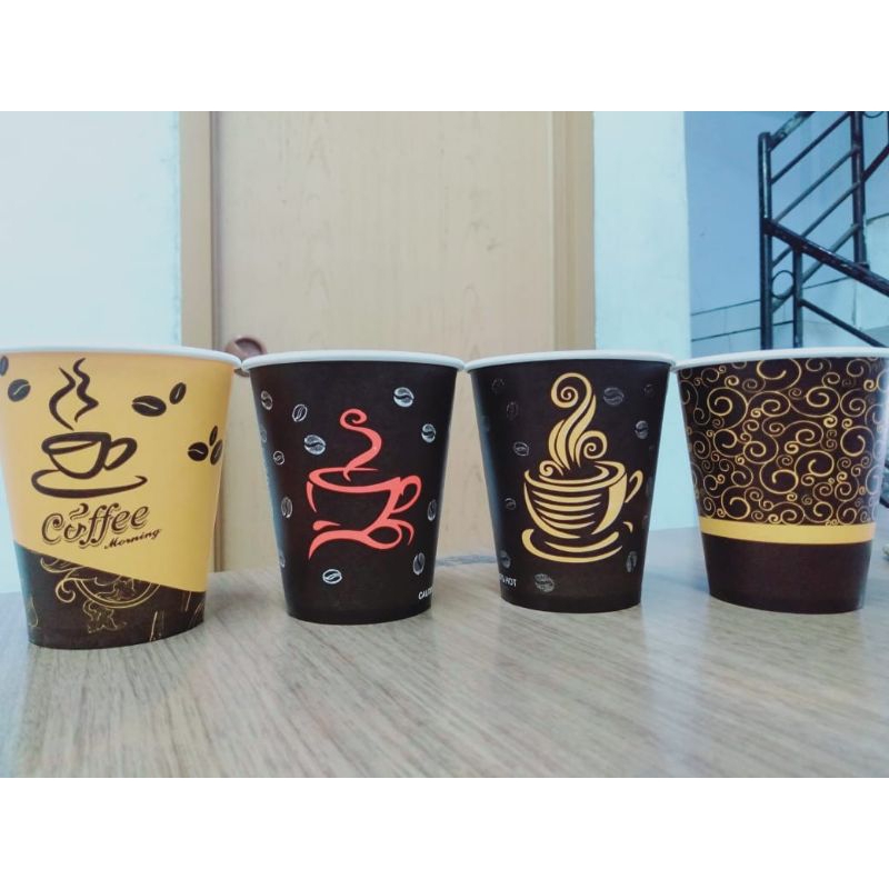 PAPER CUP 9 OZ MOTIF 220ML (50PC)