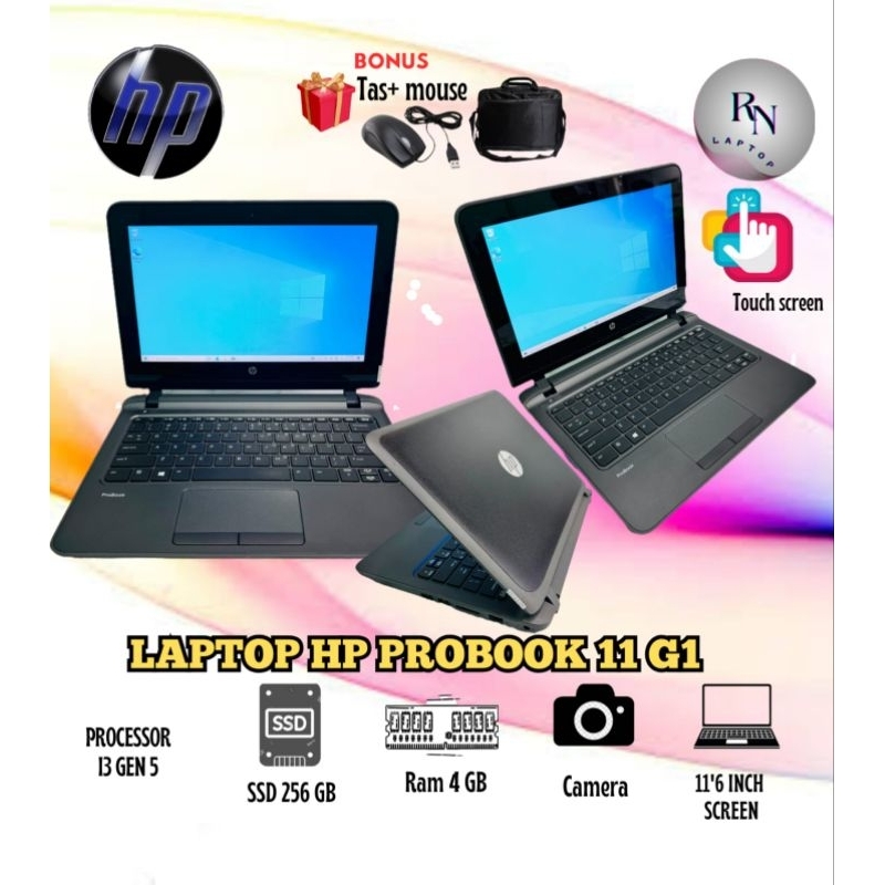 LAPTOP HP PROBOOK 11 G1 | PROCESSOR I3 GEN 5 | RAM 4/128GB TOUCH SCREEN