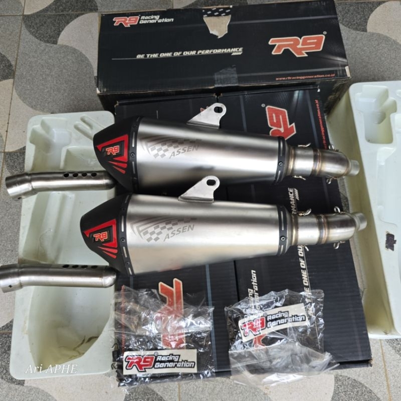 slip on knalpot R9 ASSEN original yamaha R25 - MT25