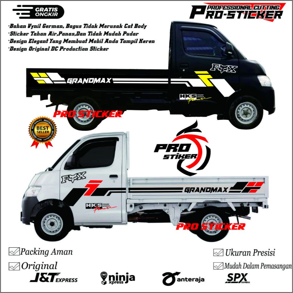 Stiker Cutting Mobil Pickup Grandmax Stiker Striping List Grandmax