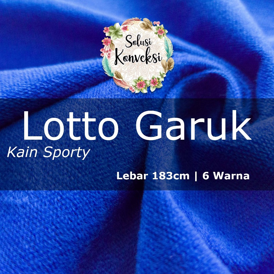KODE J19B 1 Kg Kain LOTTO GARUK per Kg Kain Olahraga Bahan Baju Olahraga Kain jaket Lebar 183 CM