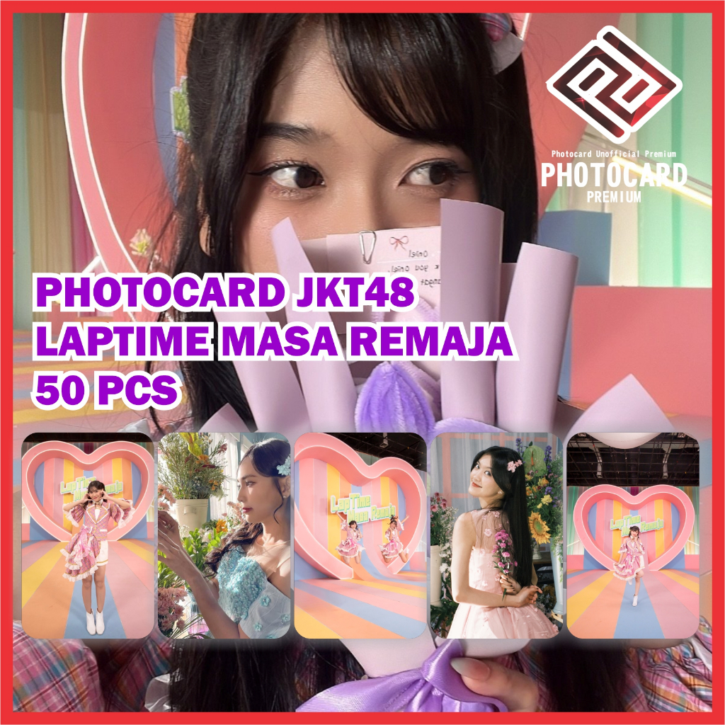Jual Photocard JKT48 Versi LapTime Masa Remaja isi 50 Pcs | Bonus ganci dan stiker