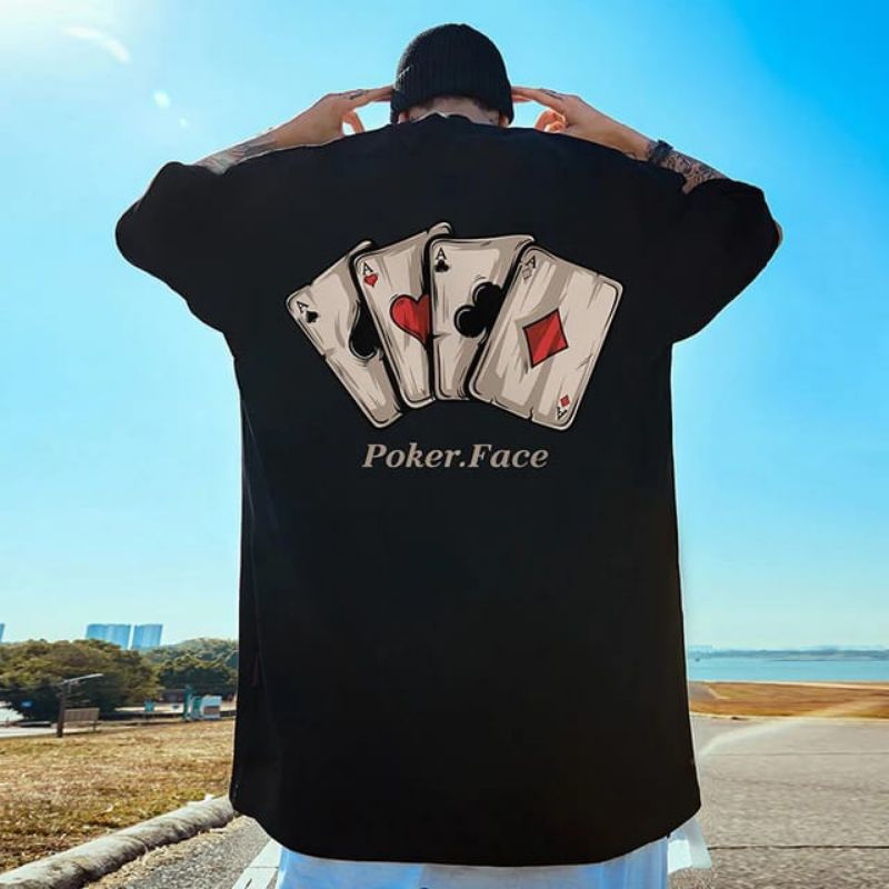 KAOS JEPANG OVERSIZE S - XXXXXL (6XL) TSHIRT UNISEX BIG SIZE SABLON KARTU REMI JUMBO KAOS DISTRO LEN