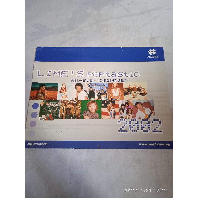 kalender all star tahun 2002 - LIME'S POPtastic