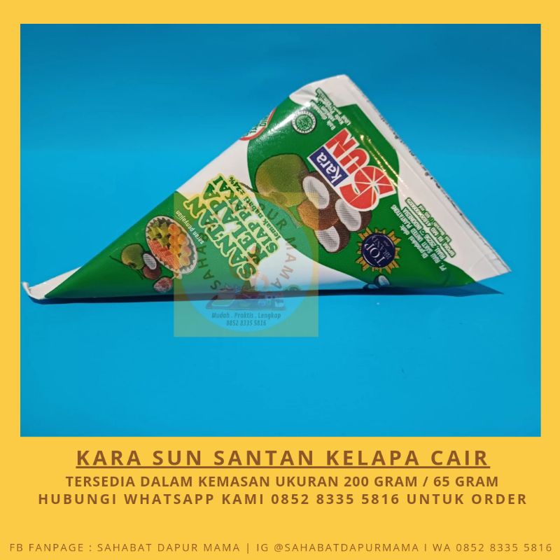 

Kara Sun Santan Kelapa Cair Ukuran 65ml
