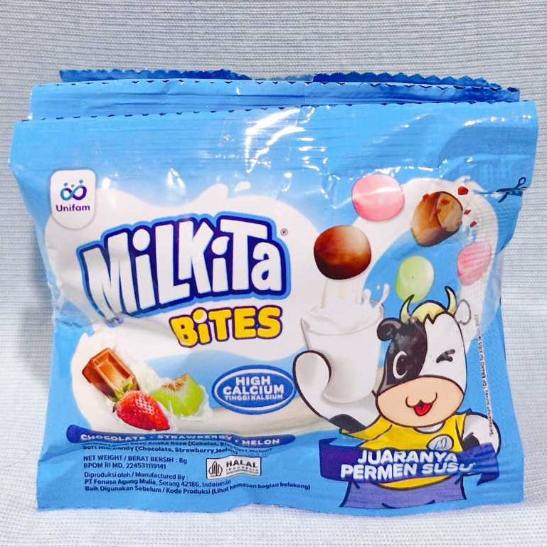 

Milkita Bites Chocolate, Strawberry, Melon (5 Pcs x 8 gr)