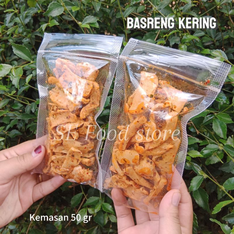 

BUY 12 Get 1 (Random) Basreng kering / Basreng cikruh / Basreng instan 50 gr by SE Food store