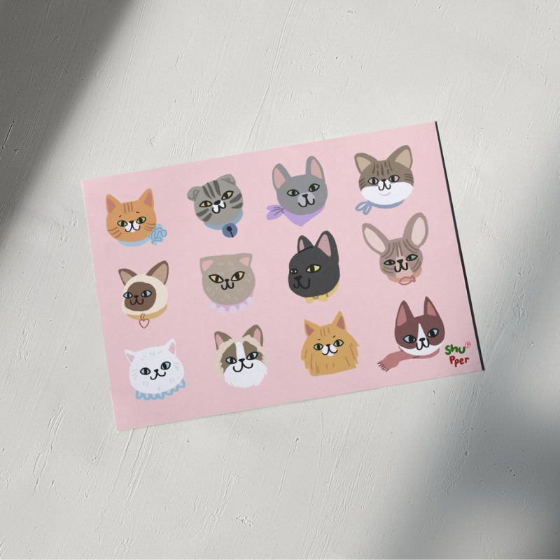 

Cats and Dogs Series - Kartu Ucapan dengan Ilustrasi Kucing dan Anjing