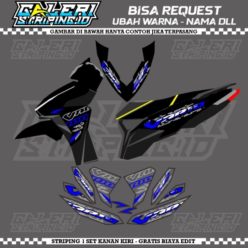 Striping Transparan Vario Led Old 125 150 Custom Variasi