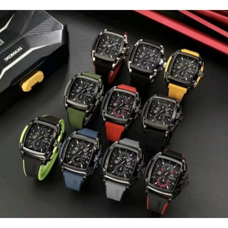 Jam Tangan Pria  Evans Jayden 9553 Kaca Sapphire Chronograph Aktif Original Garansi