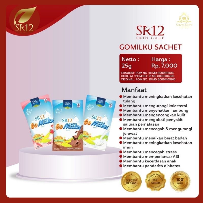 

Gomilku Sachet SR12 Susu Kambing Etawa Premium Menyehatkan Tulang Lambung Asam Urat Kebas Diabetes Osteoporosis