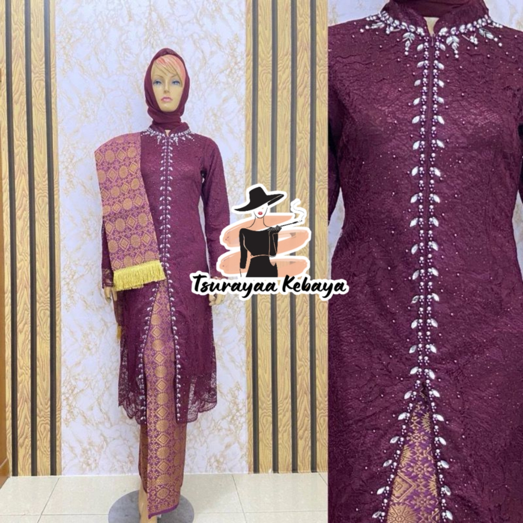 KEBAYA BUSUI BROKAT PAYET/ KEBAYA BUSUI/ KEBAYA TUNIK PAYET/ KEBAYA MODERN