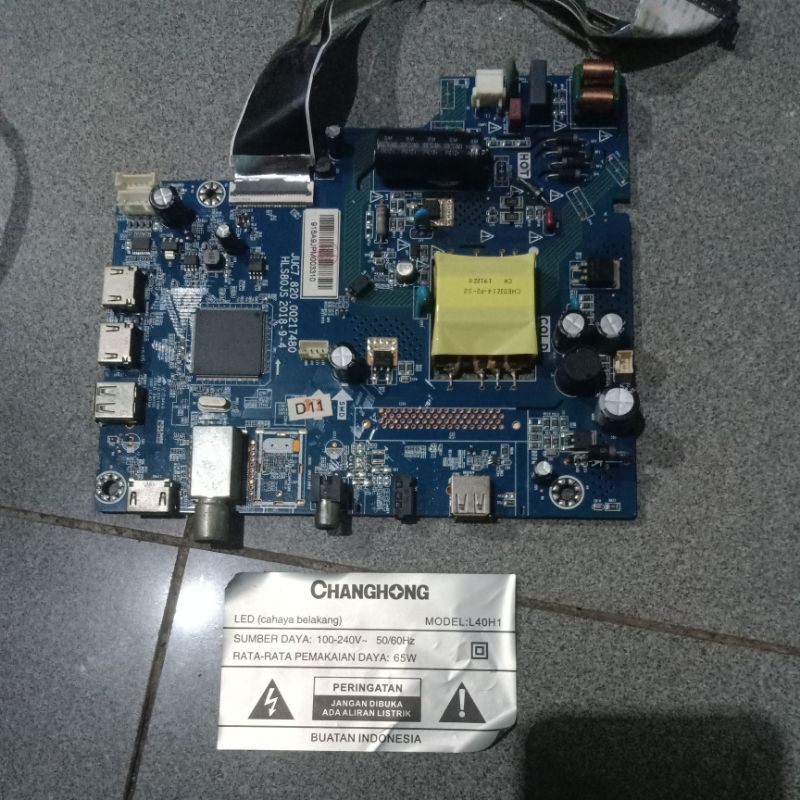 mesin tv Changhong L40H1 mainboard