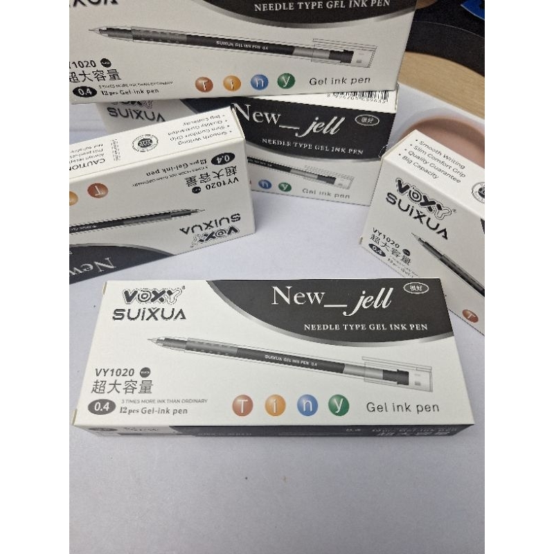 

PAKET Murah 36 Pcs Pulpen Gel Hitam/New Gel SUIXUA Voxy/Pulpen Basah/Cair