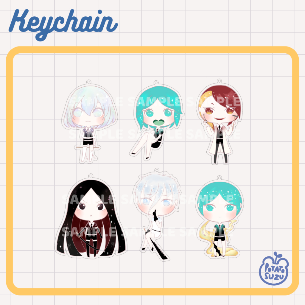 Keychain Fanmerch Houseki no Kuni
