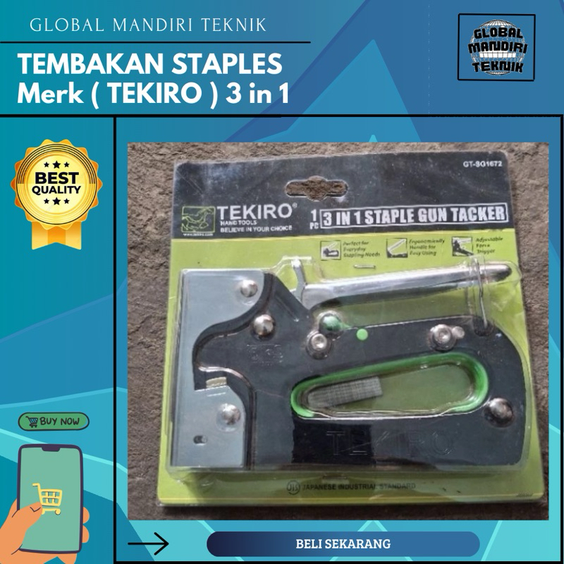 

Alat / Tembakan Staples Merk TEKIRO 3 in 1 Murah Kuat Berkualitas