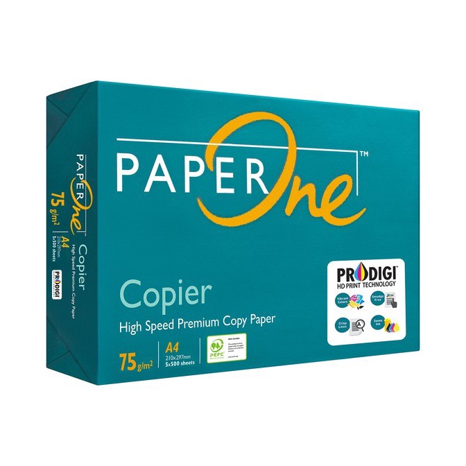 

Promo Kertas HVS A4 75 Gsm PaperOne 1 Rim S86