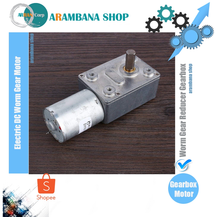 Gearbox DC 12 volt High Torque Turbo Geared Motor