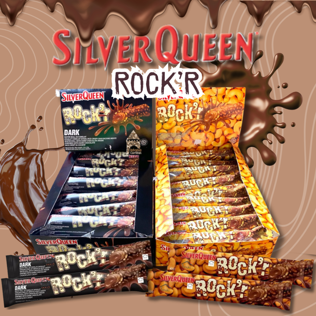 

SilverQueen ROCKR 22g 1 Pak Isi 24 Pcs Wafer Roll