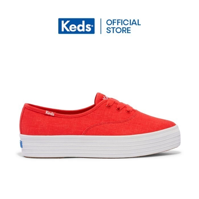 Keds- Keds Sepatu Wanita Point Linen Red