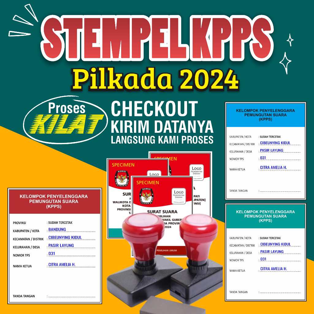 stempel pilkada stempel kpps stempel pilkada 2024