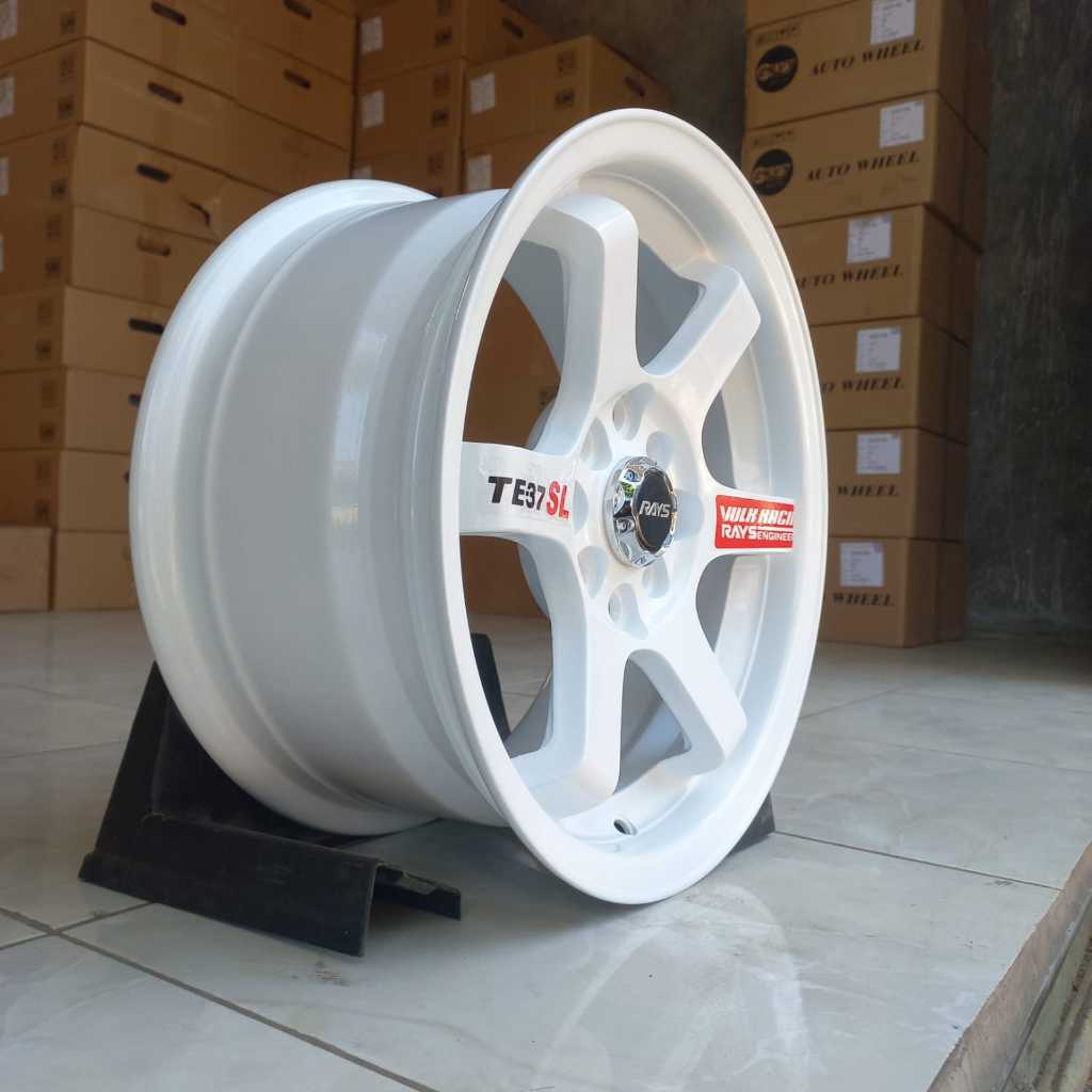 Flowbeeshop ( ) Paket 1 Set Velg Second Ban Second Te37 R15 H4 Dbl 100/114 Lbr 7 Rt Et 35 Warna