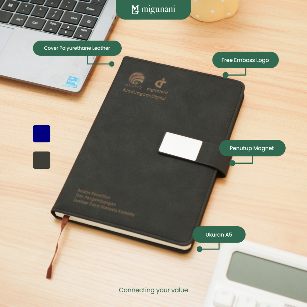 

Notebook F / Agenda Kerja Kulit A5 / Notebook Diary Catatan / Souvenir Kantor / Notebook F