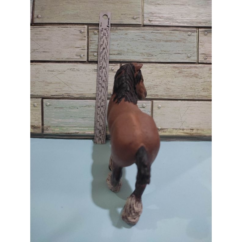 figure animal shire brown horse papo