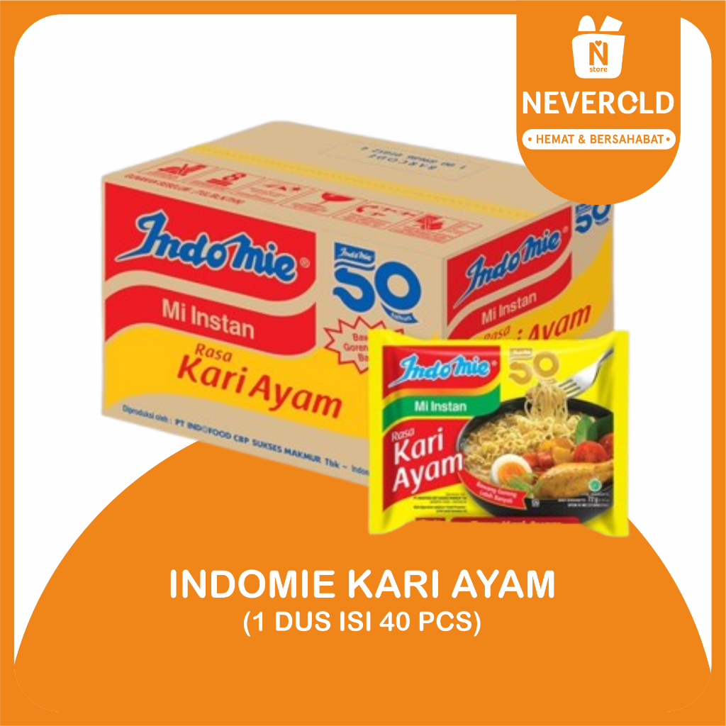 

INDOMIE KARI AYAM 1 DUS ISI 40 PCS