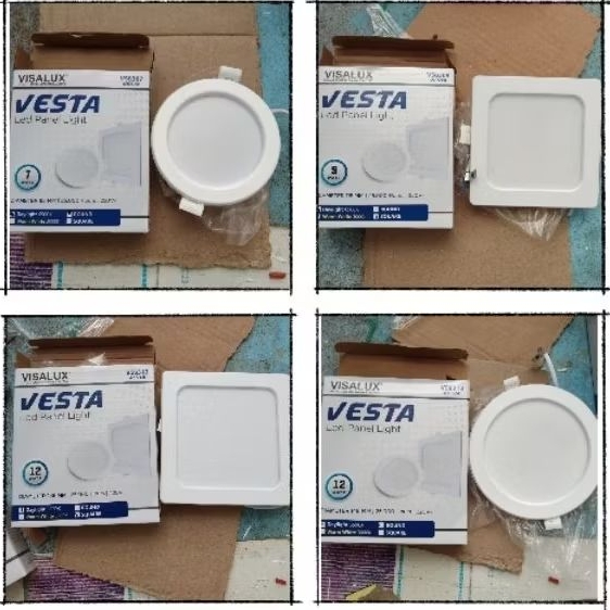Lampu Led Panel Visalux Vesta 7w,9w,12w/downlight tanam plafon led di kota pontianak