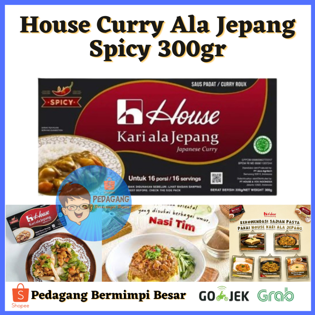 

House Kari ala Jepang Spicy 300g/ Bumbu Kari Jepang/ Saus Kari/ House Curry halal/ Curry Spicy HALAL