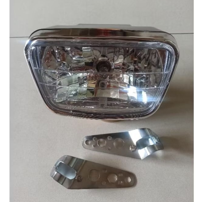 lampu depan yamaha rx king oval set breket dudukan lampu depan motor Yamaha rx king