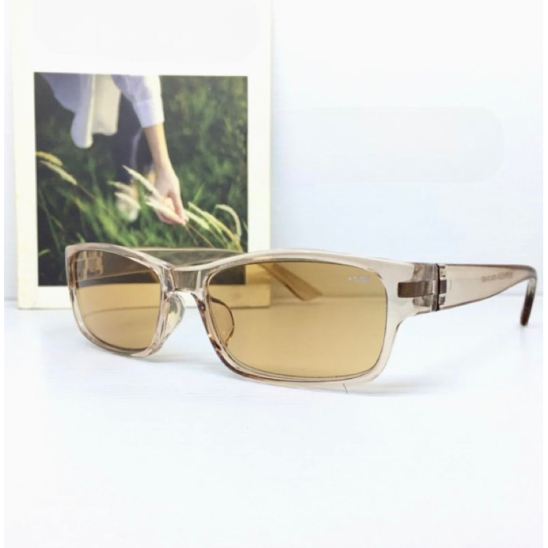 ELDORA / Kacamata Baca Lensa Coklat +0.50 sd +4.00 Kacamata Plus Cowok Cewek ATM3014BR