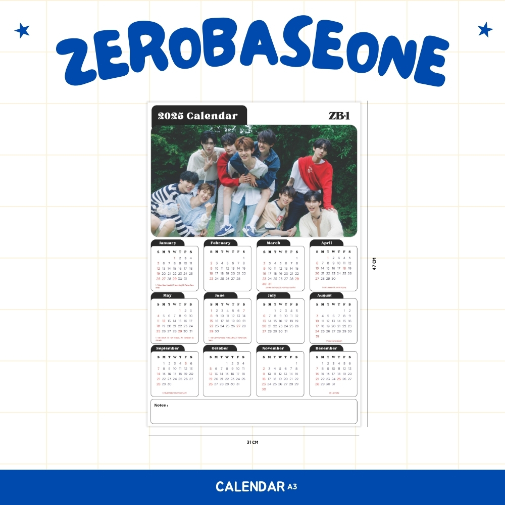 

2025 ZEROBASEONE KALENDER ZB1 KPOP + LAMINASI 2SISI IDOL KOREA MURAH UNOFFICIAL ZEROSE JIWOONG ZHANG HAO HANBIN MATTHEW TAERAE RICKY GYUVIN GUNWOOK YUJIN READY STOCK !