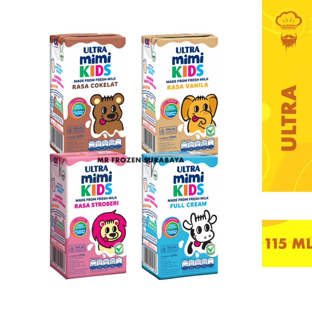 

[JATIM] ULTRA MIMI Kids 125 Ml Rasa Plain/ Stroberi / Coklat / Vanilla