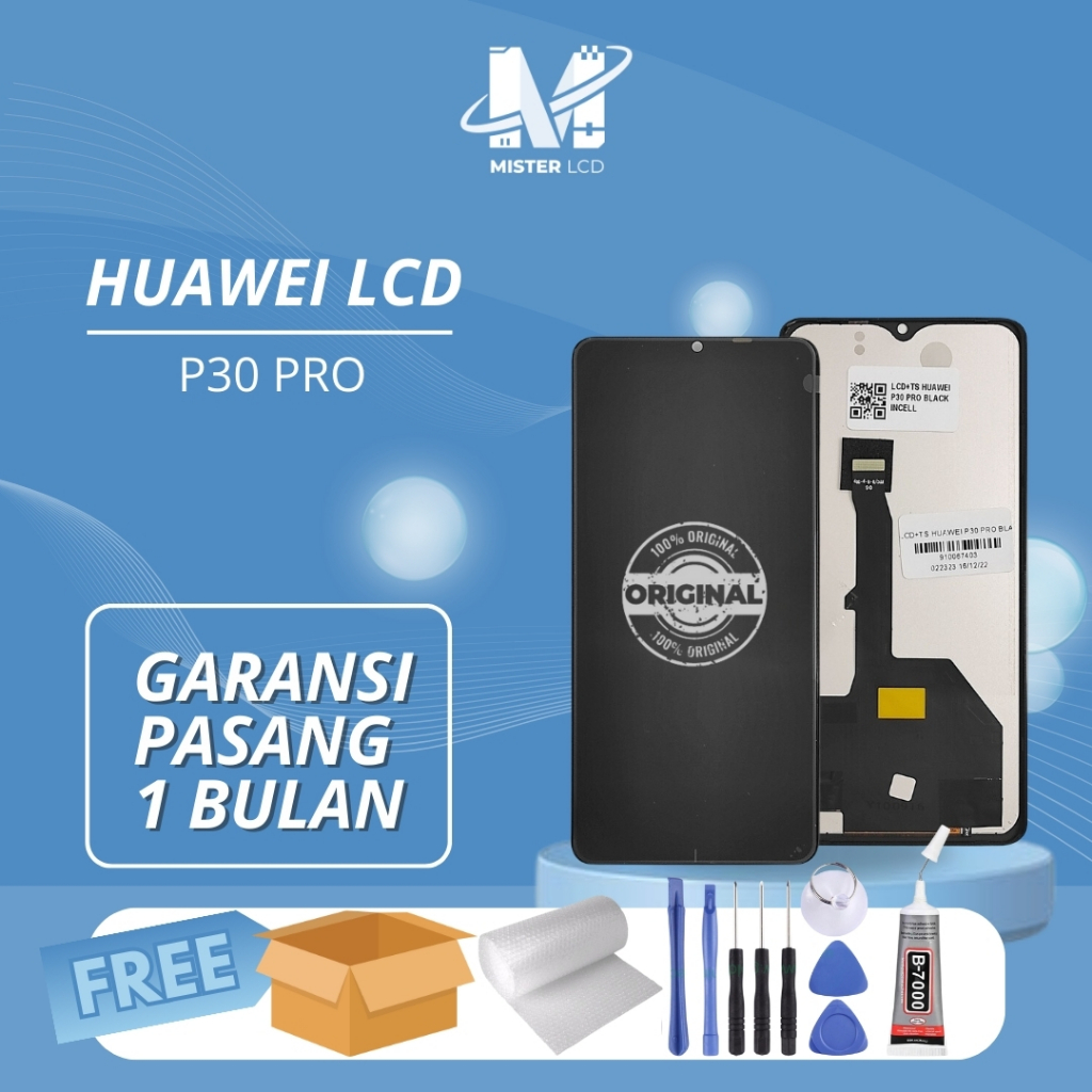 LCD HUAWEI P30 PRO FULLSET ORIGINAL FREE LEM + OPENING SET