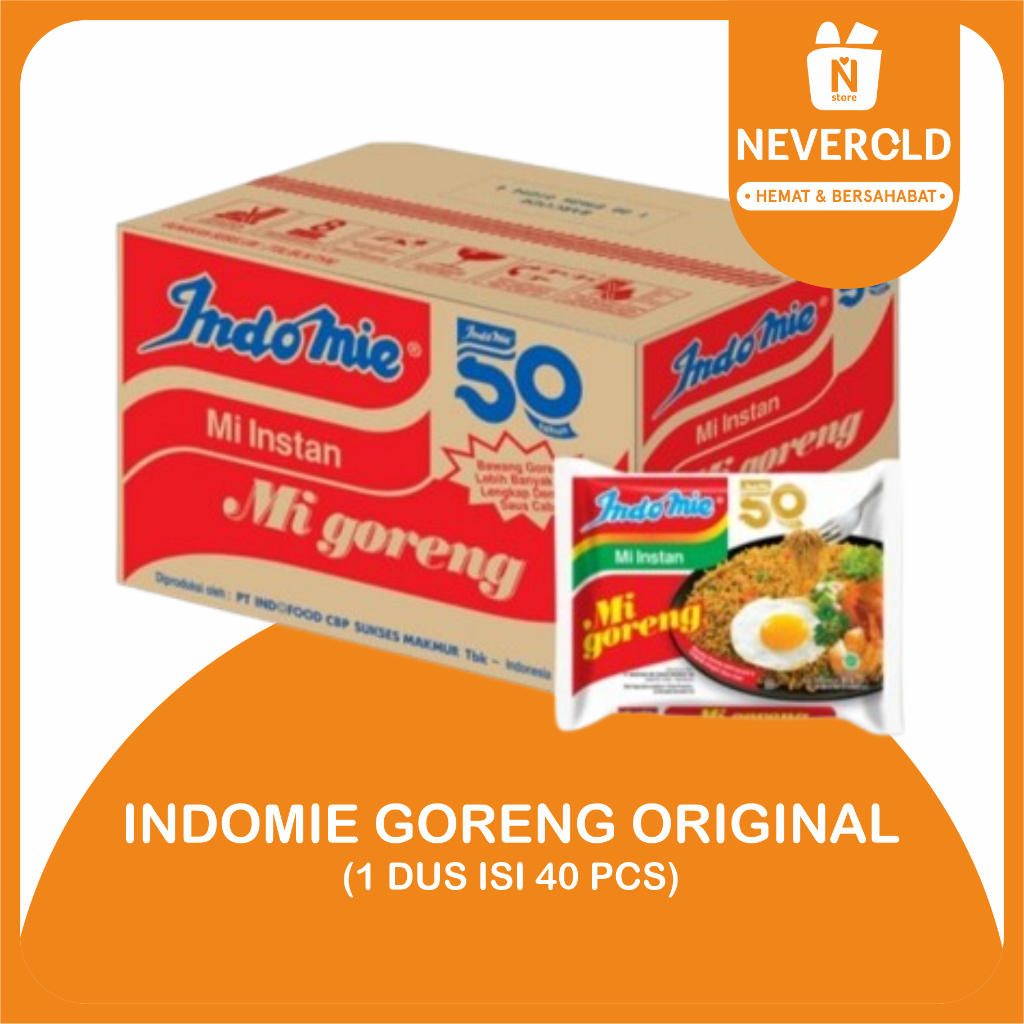 

INDOMIE GORENG ORIGINAL 1 DUS ISI 40 PCS
