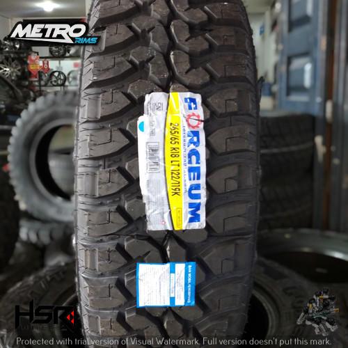 ban mobil offroad/lumpur ring 18 265/65 merk forceum MT08 ukuran 265 65 R18 mobil fortuner TRD, MUX