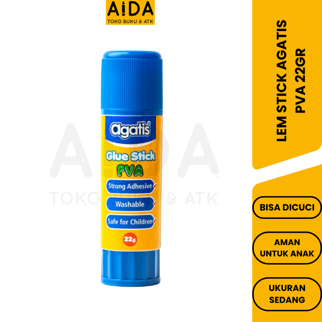 

Lem Kertas Stick Agatis PVA 22g SEDANG