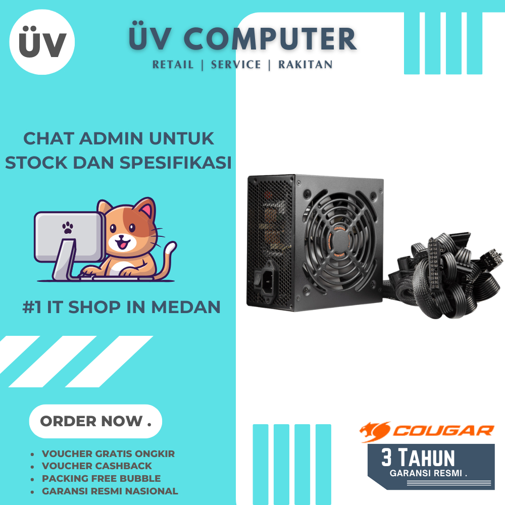 Power Supply Cougar ATLAS 650 650 Watt 80+ Bronze Garansi 3 Tahun