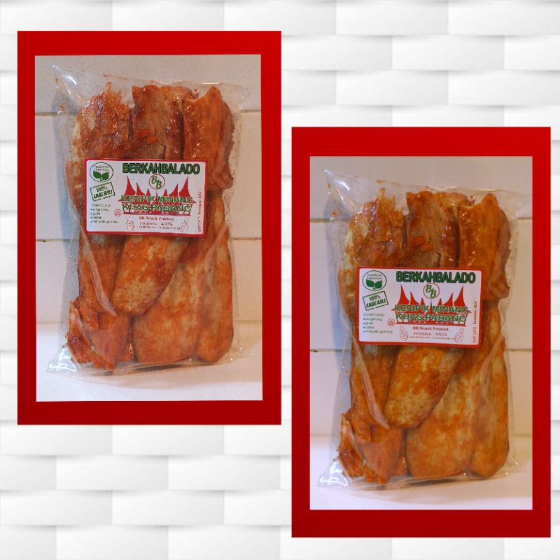

TERLARIS isi 2 bungkus KERIPIK MINANG Singkong Sanjai Balado